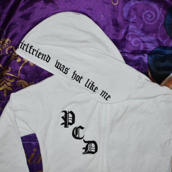 PUSSYCAT DOLLS DON'T CHA WISH HOT LIKE ME HOODIE size SMALL STAINED USED AS IS - Picture 7 of 16